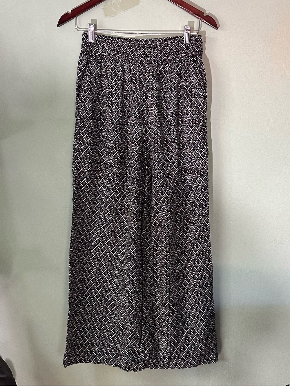 Treasure & Bond Black Leon Geo Pull On Pants Sz Small
